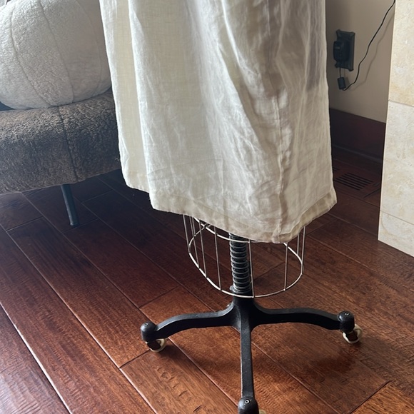 Black Crane Linen Cocoon Dress w pockets - Picture 9 of 12